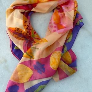 🎉 100% Silk Colorful Scarve